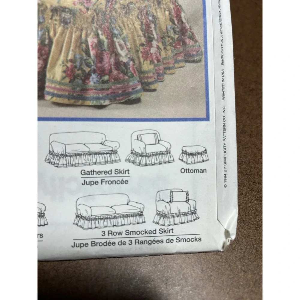 Simplicity 8978 Sewing Pattern Slipcovers